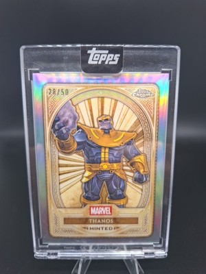 Marvel MINT 2025 Topps: Thanos /50 Encased Refractor