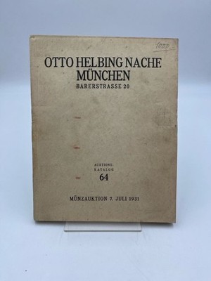 Auktion ab Dienstag, den 7. Juli 1931 Helbing, Otto: