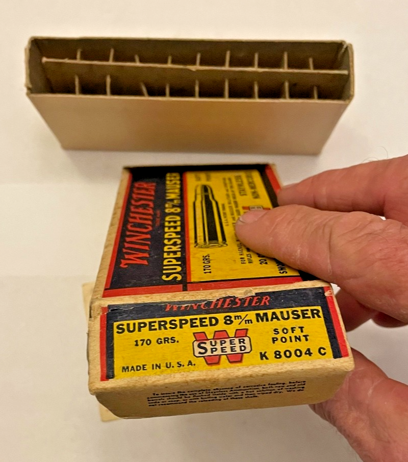 Winchester 8mm Mauser Super Speed Ammo - Box Empty - VINTAGE | eBay