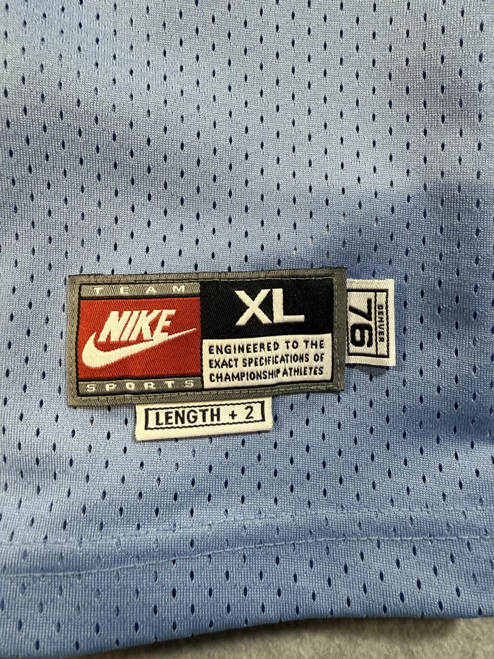 Denver Nuggets Jersey XL Blue Yellow NBA Basketball Carmelo Anthony 15 Nike - Image 4 of 4