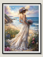 Ocean Breeze - DIY Chart Counted Cross Stitch Patterns Needlework DMC Color