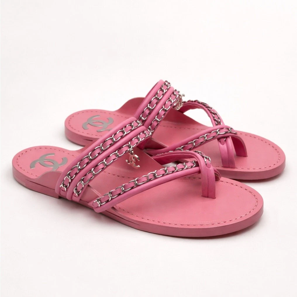CHANEL Pink Sandals for Women for sale | eBay