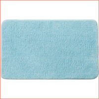 Badezimmerteppich Rutschfest Waschbar SaugfäHig 40X60 Cm Himmelblau Badteppich