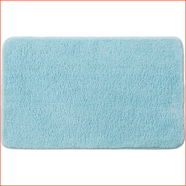 Badezimmerteppich Rutschfest Waschbar SaugfäHig 40X60 Cm Himmelblau Badteppich-image