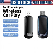 2025 USB Wireless CarPlay Adapter For iPhone Apple Wireless Dongle Plug ＆ Play