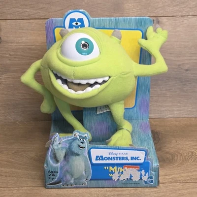 Vintage Mike Wazowski Plush Monsters, Inc. Disney Pixar Hasbro 2001 - Image 1 of 4