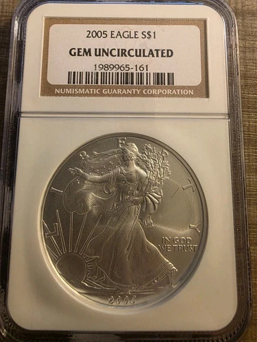 2025 SILVER EAGLE GEM UNCIRCULATED COIN NGS