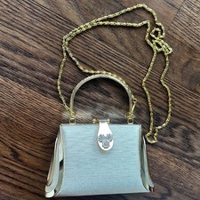 Elegant Gold Beaded Sequin Minaudiere Evening Mini Bag Prom Party Clutch