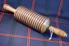 An Old Antique Scottish Country House Sycamore Wood Oat Meal Crusher Rolling Pin