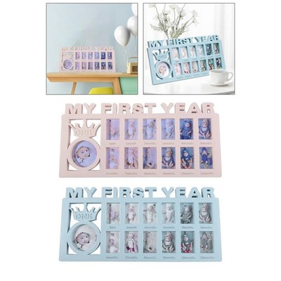My First Year Photo Frame Fotoalben Baby Collage Frame Infant