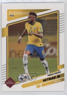 2021 Panini Donruss Road to Qatar Press Proof Purple 62/199 Neymar Jr #18 0g1j