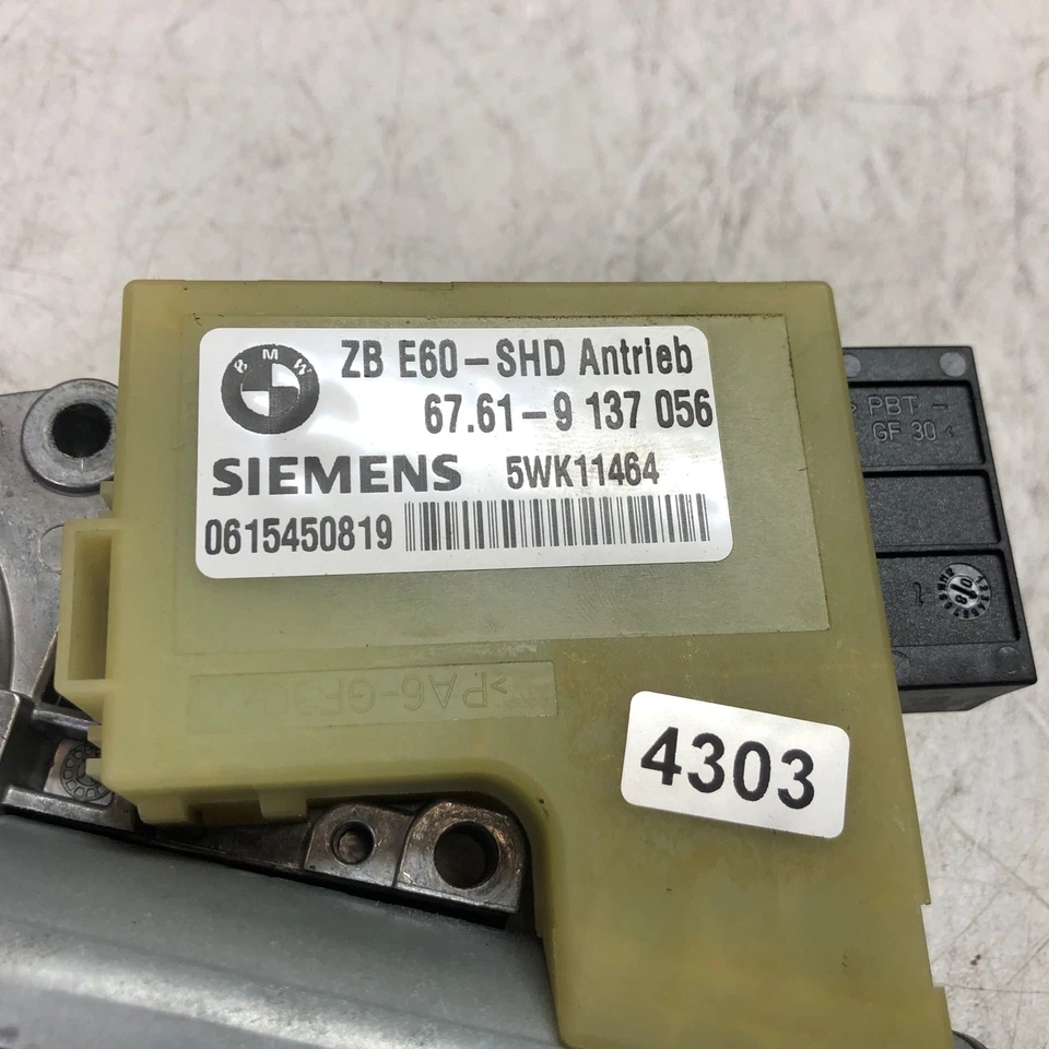 2002-2010 E65 E66 E60 BMW 750I 745I 530I 528i люк мотор солнце крыша привод OEM - Изображение 2 из 4