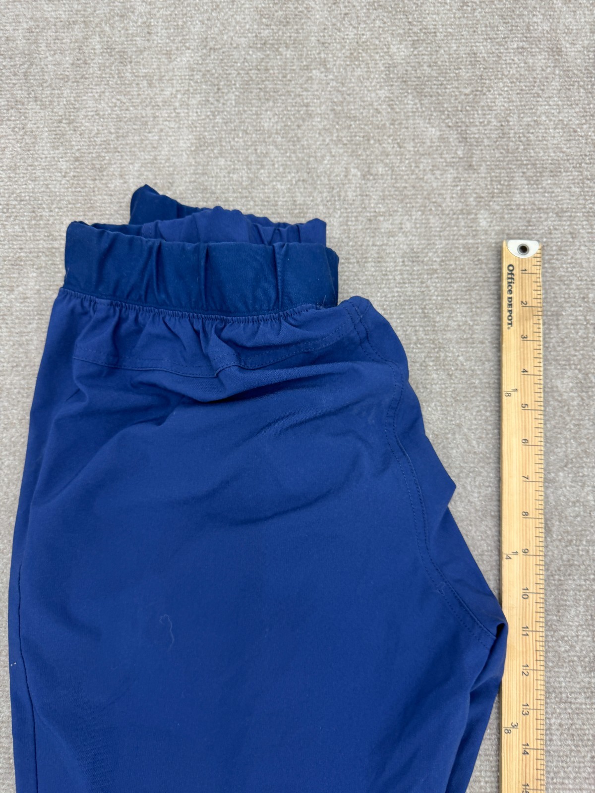 Empowered Women Solid Blue Drawstring Scrub Botto… - image 3