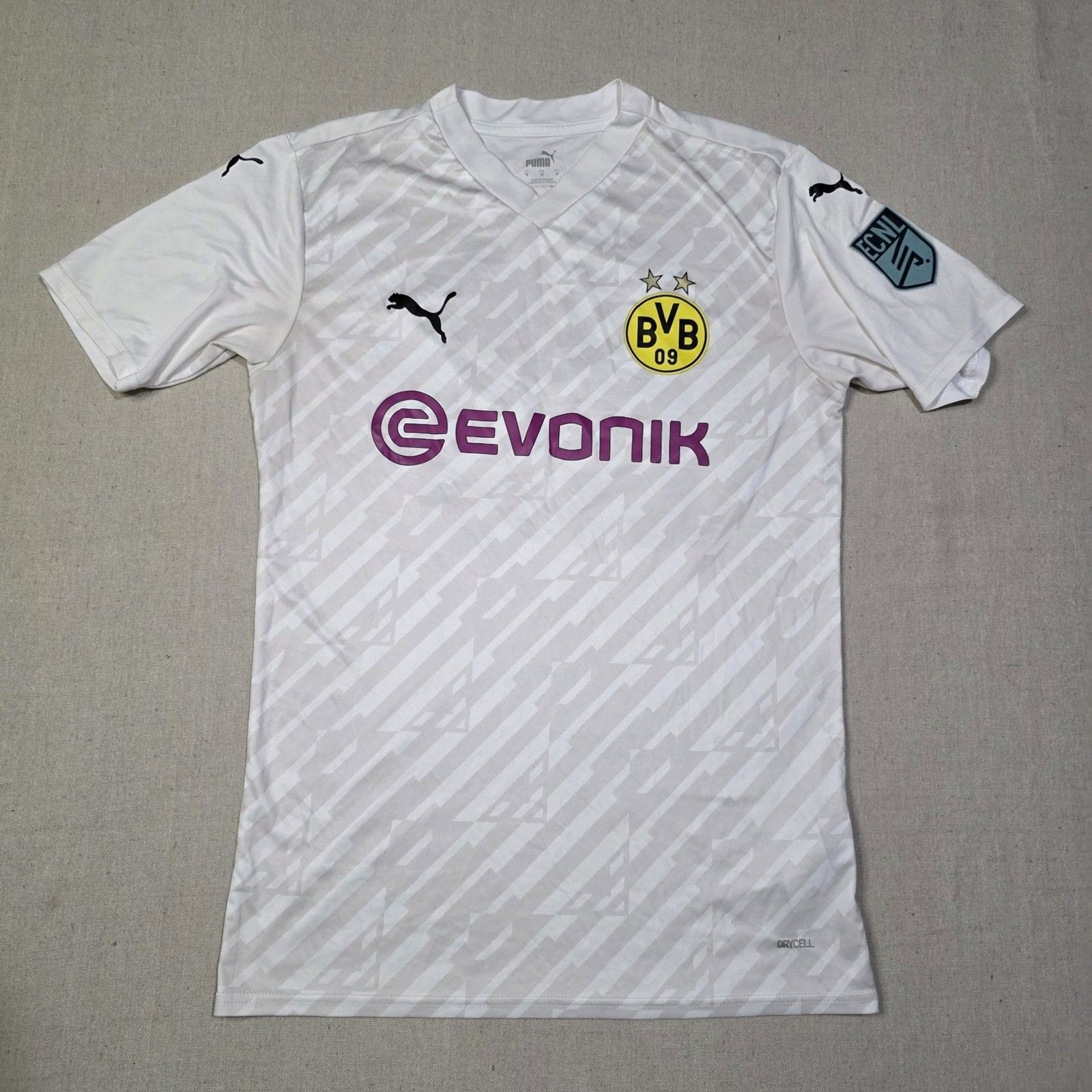 Puma Borussia Dortmund Soccer / Futbol 20/21 Third Jersey Off White Mens Sz M