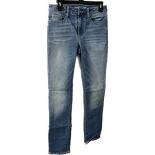 Women's Lands' End Light Blue Mid Rise Straight Jean Size 6