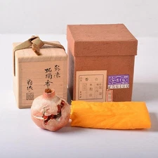 Japanese Kogo Incense Container Pomegranate Dry Lacquer by Azechi Tsubutawara