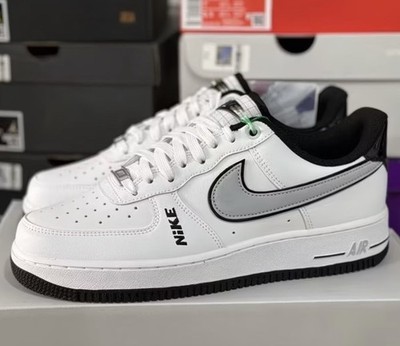 Nike Air Force 1 Herren Low Top Sneaker weiß/schwarz/grau EU 42 neu oK