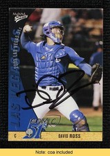 JSA Certified 2003 MultiAd Sports Las Vegas 51s David Ross #21 COA Auto 0q3