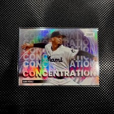 2025 Topps Stadium Club Concentration Eury Perez Miami Marlins #C-25