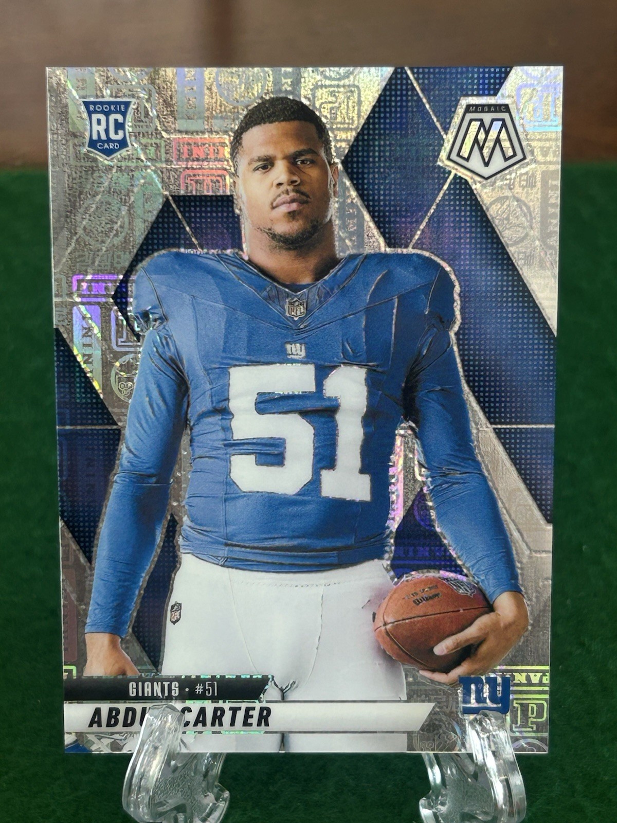 2025 Mosaic Variation Silver Knight #282 Abdul Carter RC Rookie Giants /149
