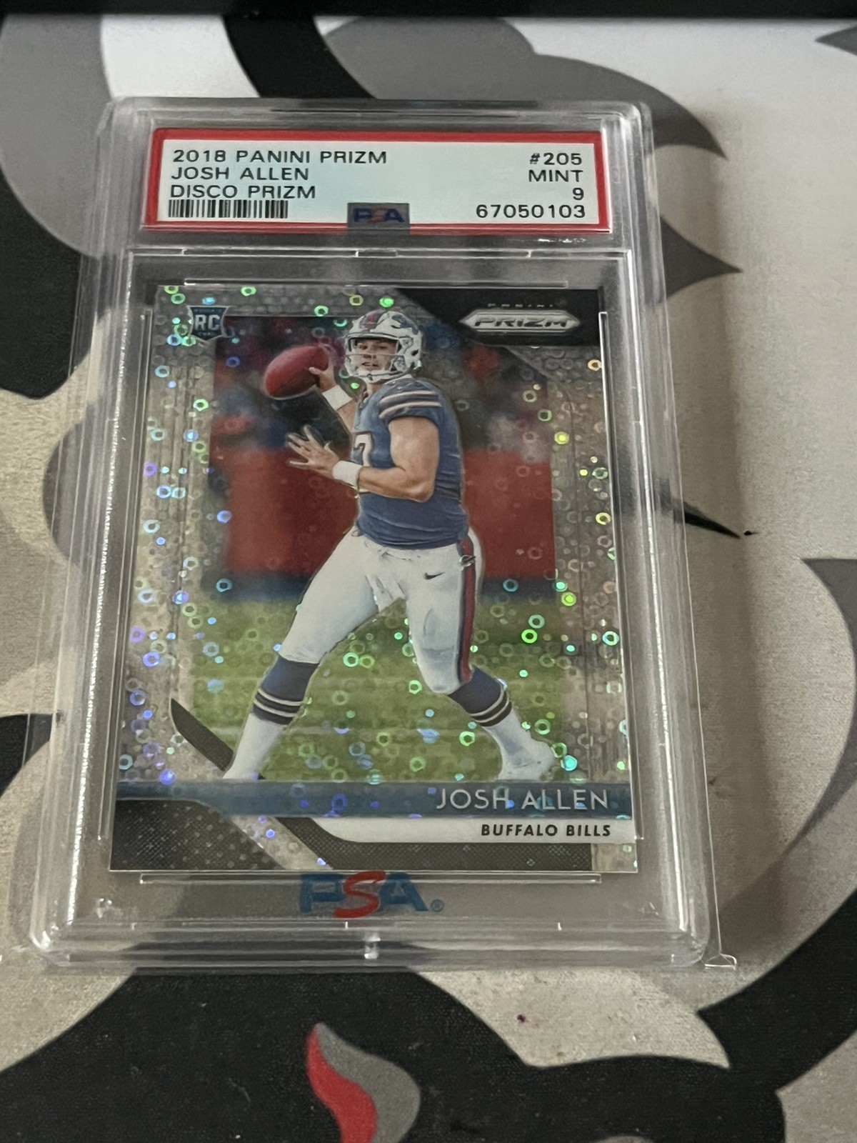 2018 Panini Prizm Josh Allen Disco PSA 9