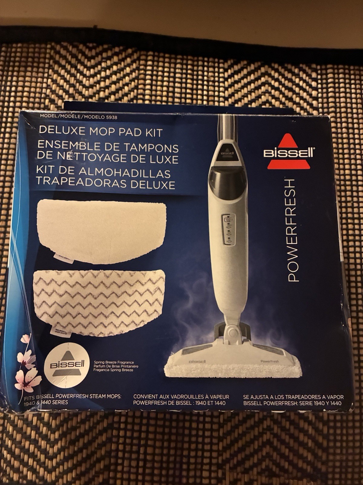 Bissell PowerFresh Deluxe Steam Mop Pad Kit 5938 Spring Bree