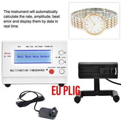  No.1000 Weishi Timegrapher Mechanische Uhr Timing Machine Multifunktions EU