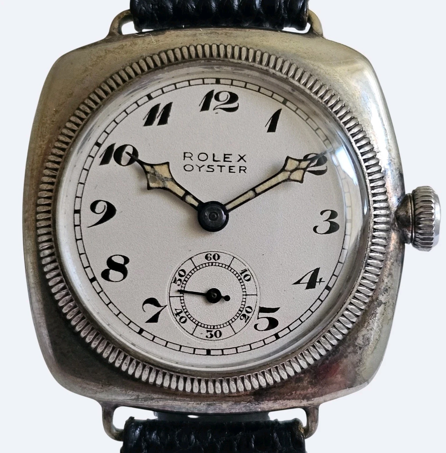 Rolex — Vintage Rolex Oyster Ref 1072 Cushion Case BTCo Hand-Winding Watch 31mm