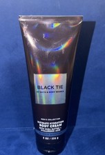 Bath  Body Works Men's BLACK TIE Ultimate Hydration Body Cream 8 oz New.