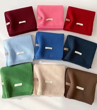 Sciarpa in Lana, Nero Verde Blu Turchese Giallo Rosso Rosa Viola Lilla Grigio