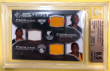2007 SP Rookie Threads 31/50 Triple BGS 9.5 Durant Gold, Conley White, Horford