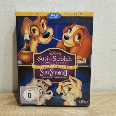 Susi und Strolch 1 + 2 - [2 Disc, Diamond Edition] NEU IN FOLIE  Bluray