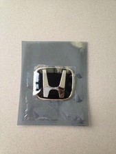 Fit For Accord Fit Civic Crv Jdm Black Steering Wheel Emblem Badge 5040mm New