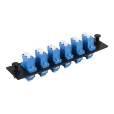 LGX Compatible Fiber Patch Panel 6 Singlemode Blue Duplex LC Adapter 12 Port