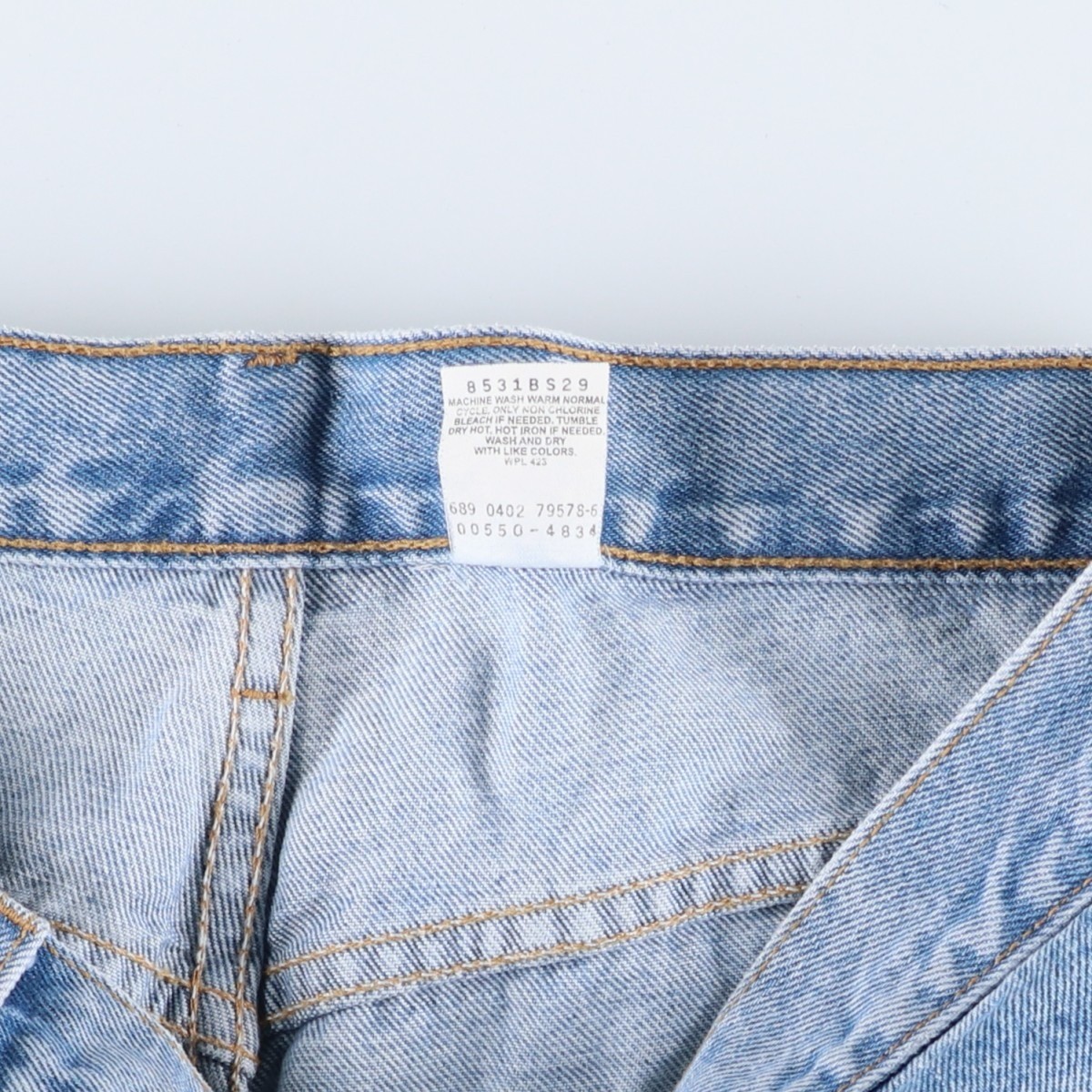 Vintage 2000'S Levi's 00550-4834 Relaxed Fit Tapered Denim Pants Men's Size W34 thumbnail 5