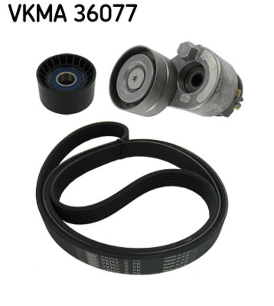 Keilrippenriemensatz SKF Vkma 36077 FüR Opel Vivaro X83 DTI Renault Trafic 2 FL-image