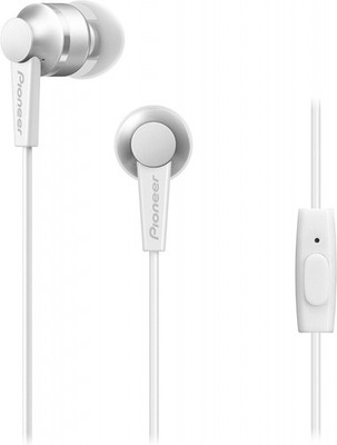 Pioneer SE-C3T-W In-Ear Kopfhörer Aluminium Design Weiß 16 Ohm 8-22kHz