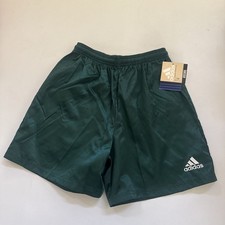 NWT Vintage Y2K Adidas Shorts Medium Shiny Satin Green Soccer Genoa