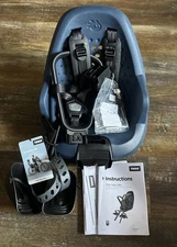 THULE Yepp 2 Mini Front Mount Child Bicycle Seat Majolica Blue