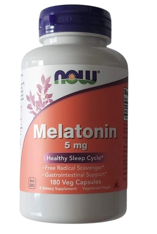 Now Foods, Melatonina 3mg, 5mg, 10mg Apoya el sueño, la recuperación Foto 2 de 4