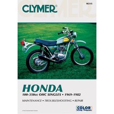 Clymer M315 Service Shop Repair Manual Honda OHC Sngls 100-350cc 69-82