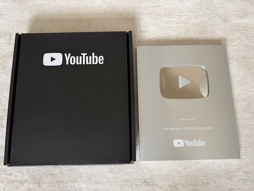 Original YouTube Silber Play Button - Bild 7 von 10