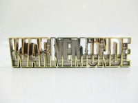 WarnemüNde Magnet Metall Buchstaben Bicolor Souvenir Germany Ostsee