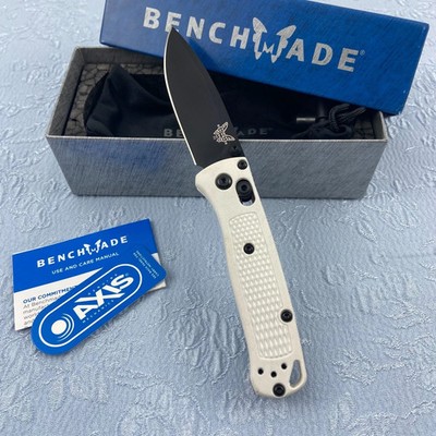 Benchmade 533BK-1 Mini Bugout Folding Knife White Grivory Handle S30V Blade
