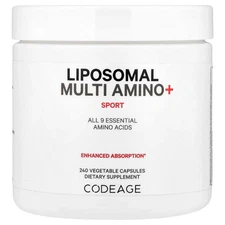 Liposomal Multi Amino+, Sport, 240 Vegetable Capsules