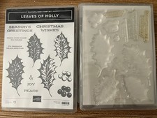 Stampin Up Leaves of Holly Stamp Die Bundle - Christmas, Holiday, Joy