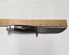 WESTERN W66 HUNTING KNIFE Fixed Blade USA VINTAGE 1961-77 - FREE SHIPPING