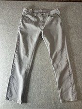Levis Mens 511 Slim Fit Jeans Grey 34x32