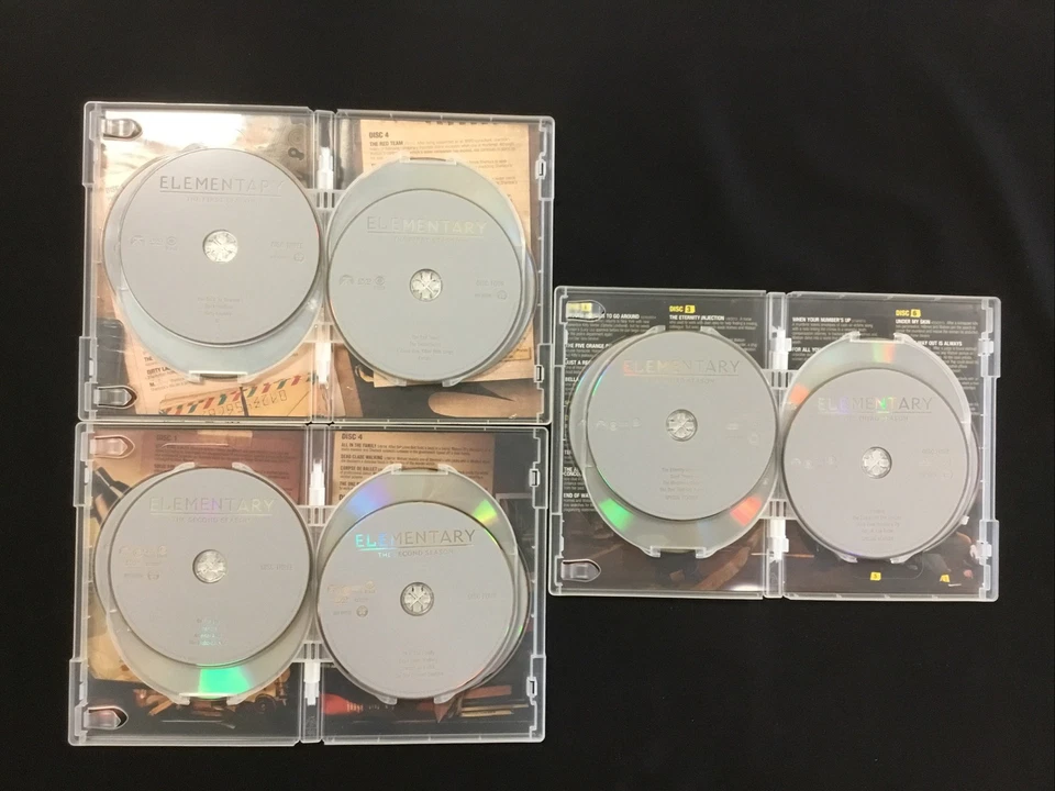 Elementary: Complete Seasons 1-3 DVD Set -TV Series - 18 discs CBS - Image 3 of 4