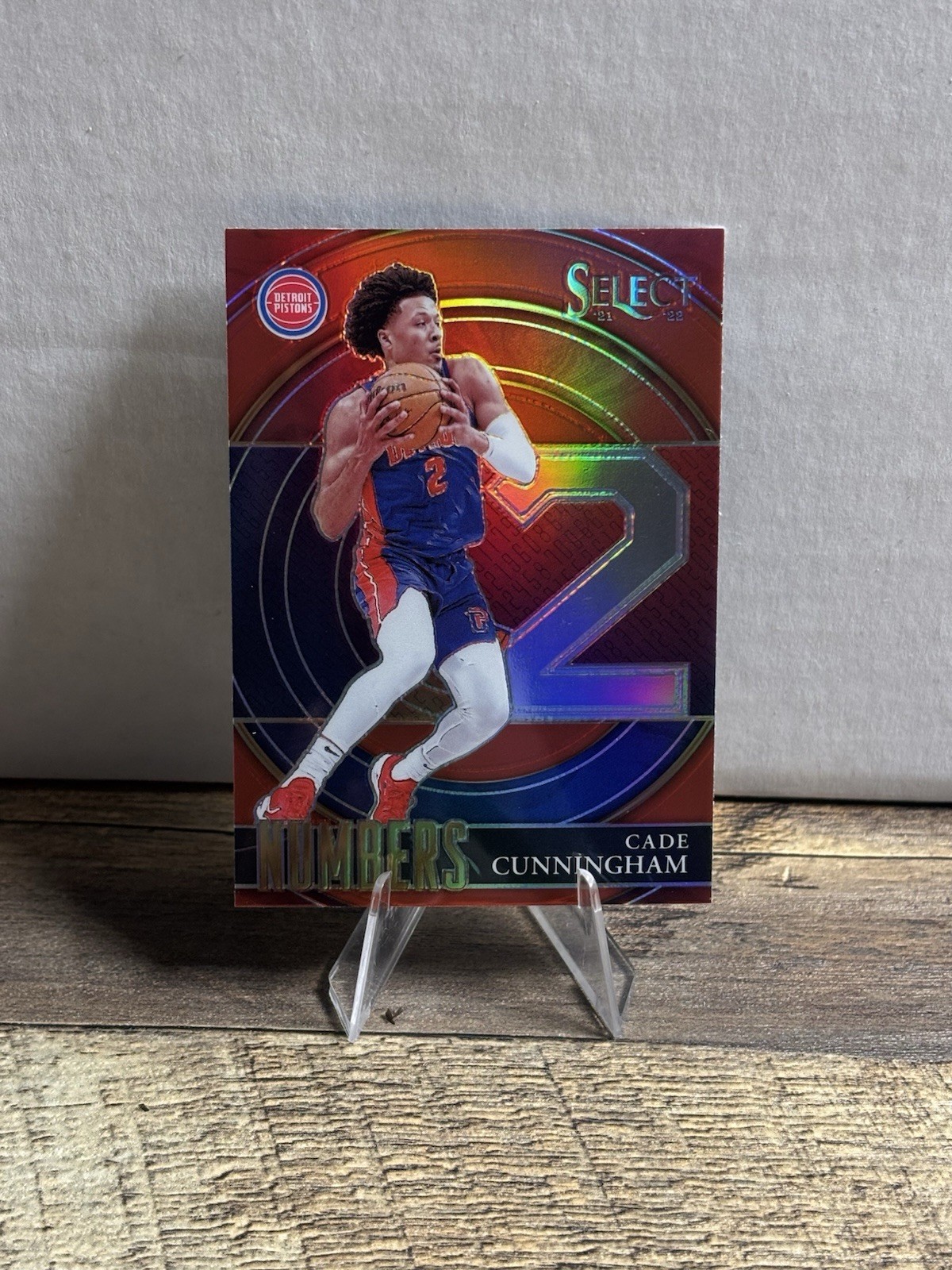 2021-22 Panini Select Select Numbers Cade Cunningham #40 Red SP (RC)